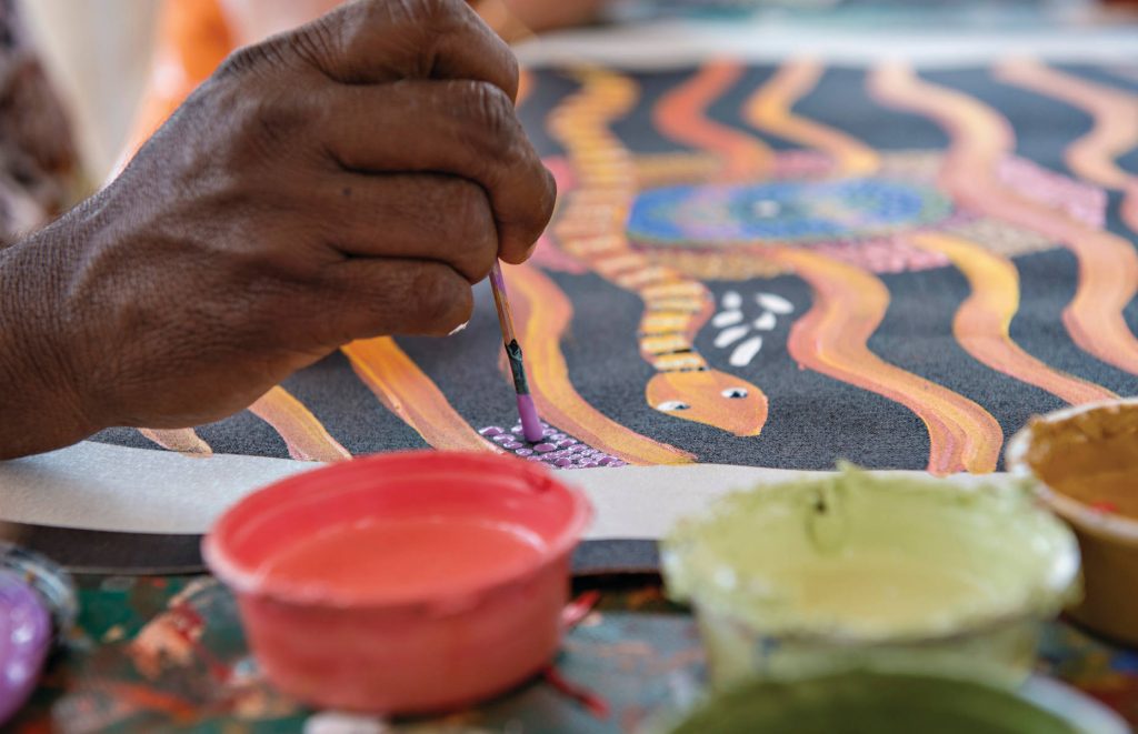 Peinture aborigène australie voyage